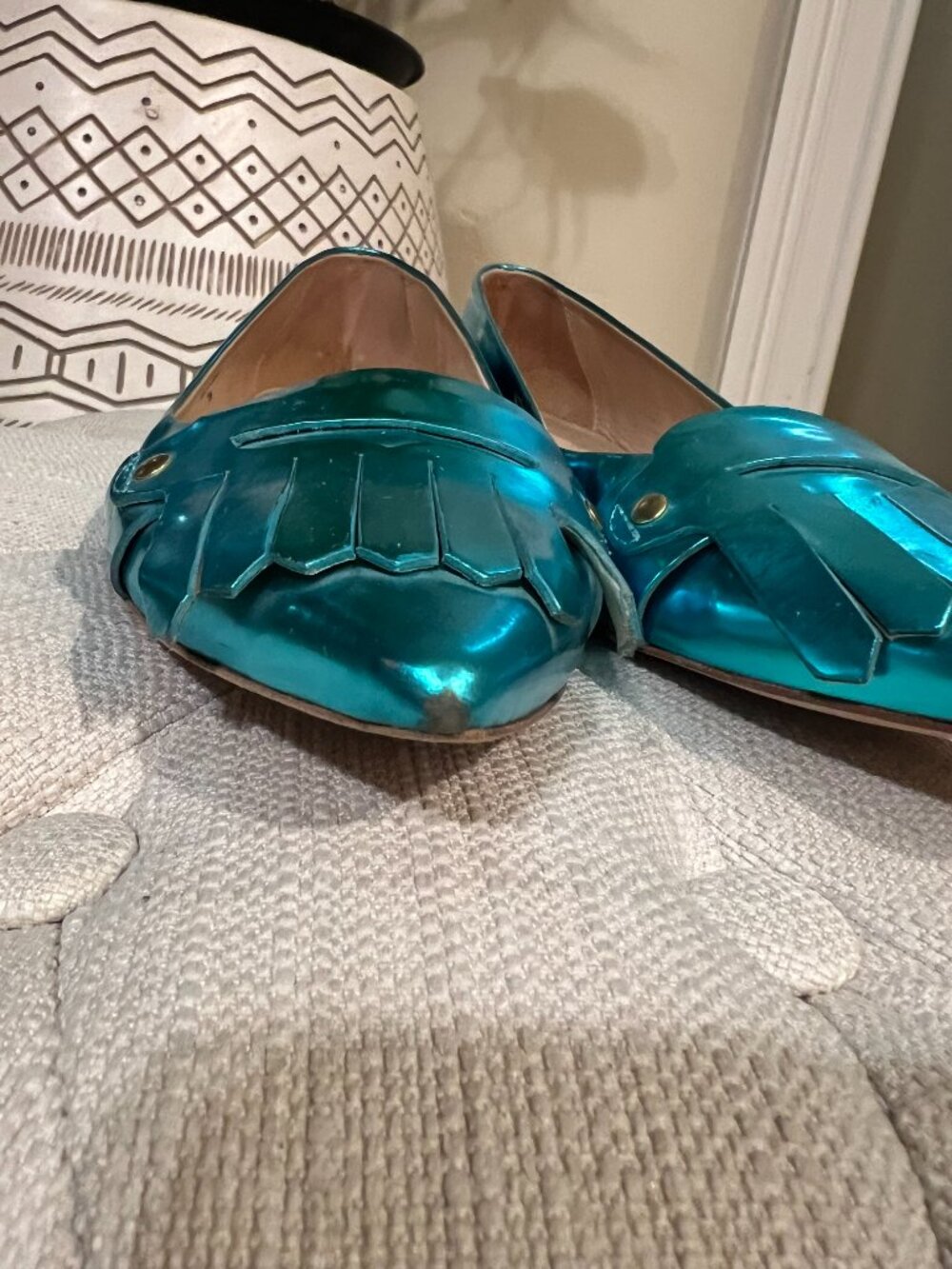 Kate Spade Turquoise Flats - Picture 5 of 8